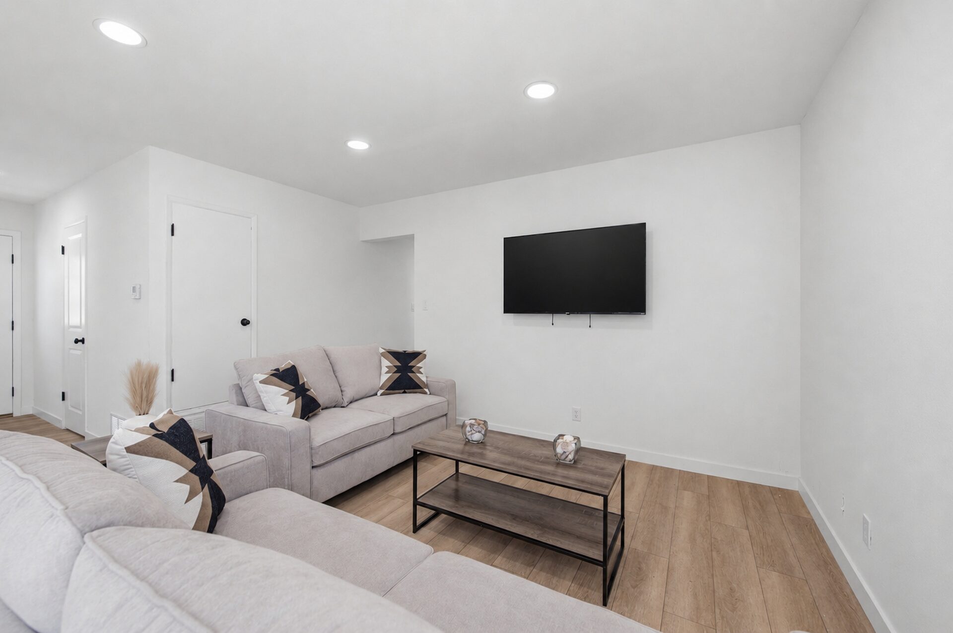 Staged living room
